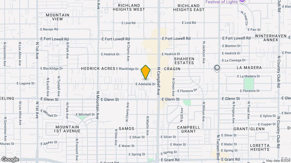 1733 E Adelaide Dr Map and Location Details