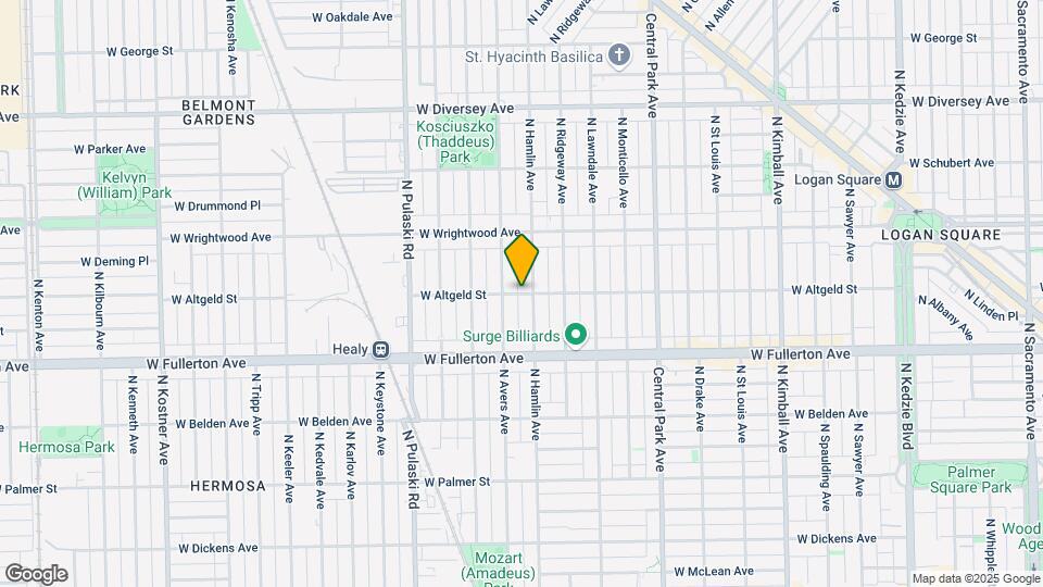 3800 W Altgeld St Map and Location Details
