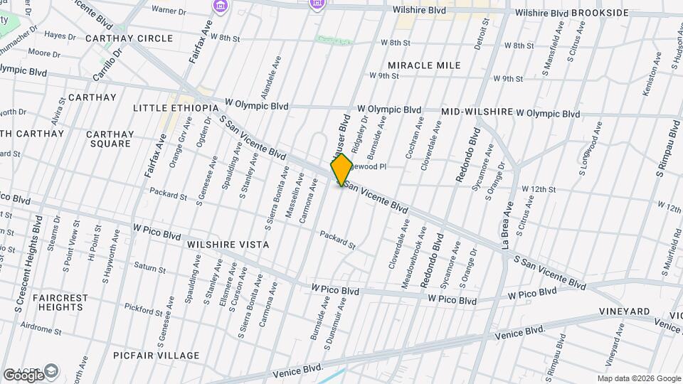 1215 S Ridgeley Dr, Unit 1215 S Ridgeley Dr Mapa y Detalles de la Ubicación