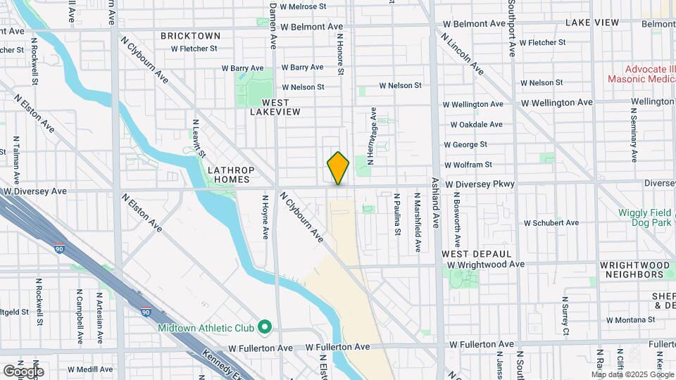 1801 W Diversey Pkwy Mapa y Detalles de la Ubicación