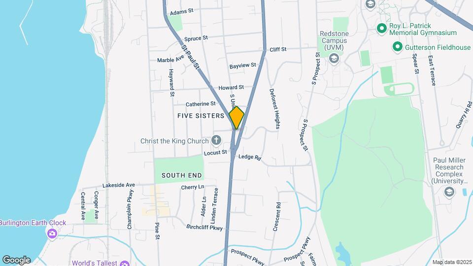 579 S Willard St, Unit #1 Map and Location Details