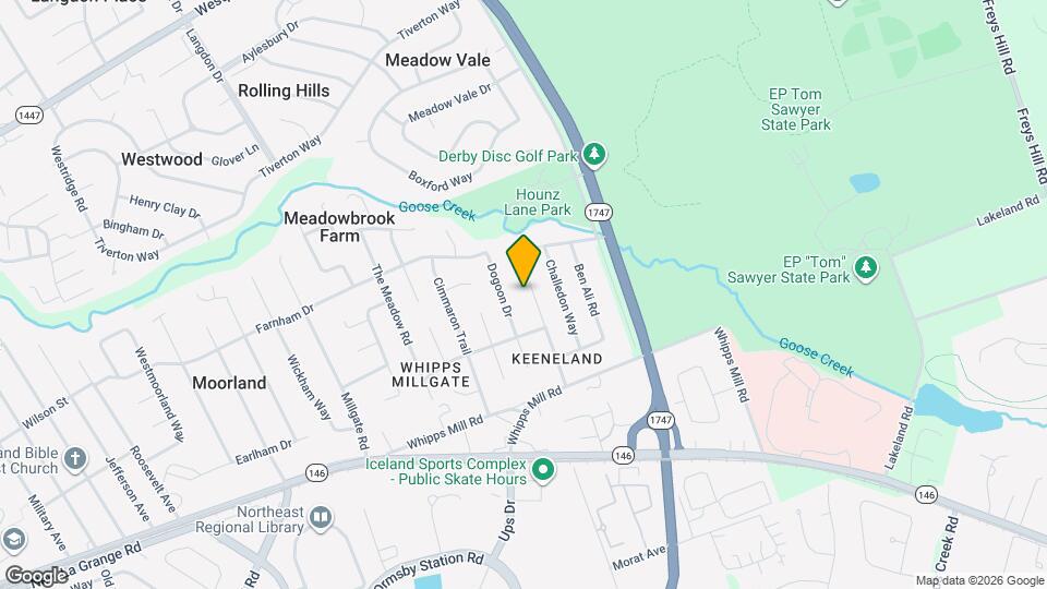 2110 Keeneland Blvd Map and Location Details