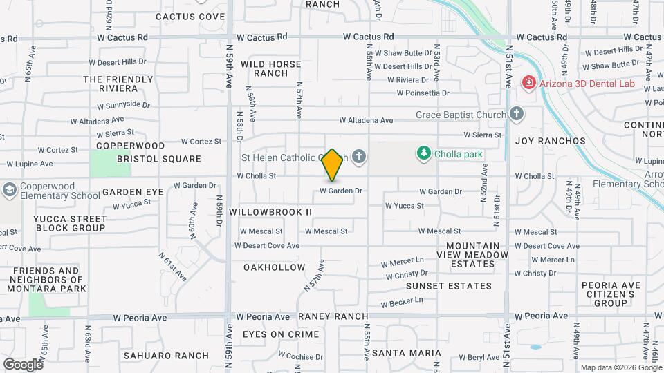5604 W Garden Dr Map and Location Details