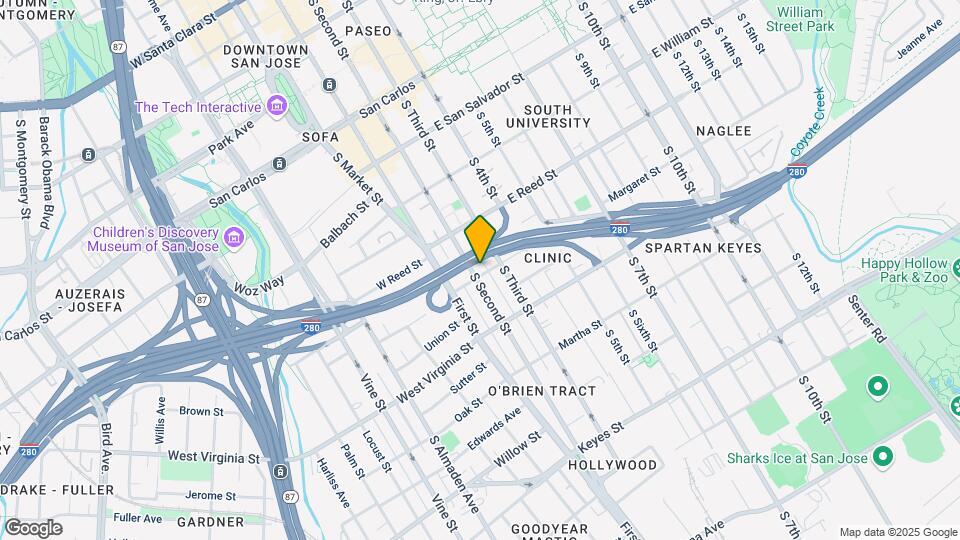 694 S 2nd St Map and Location Details