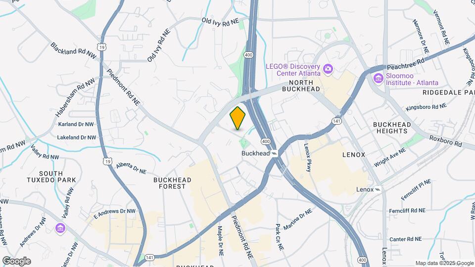 Meridian Buckhead Mapa y Detalles de la Ubicación