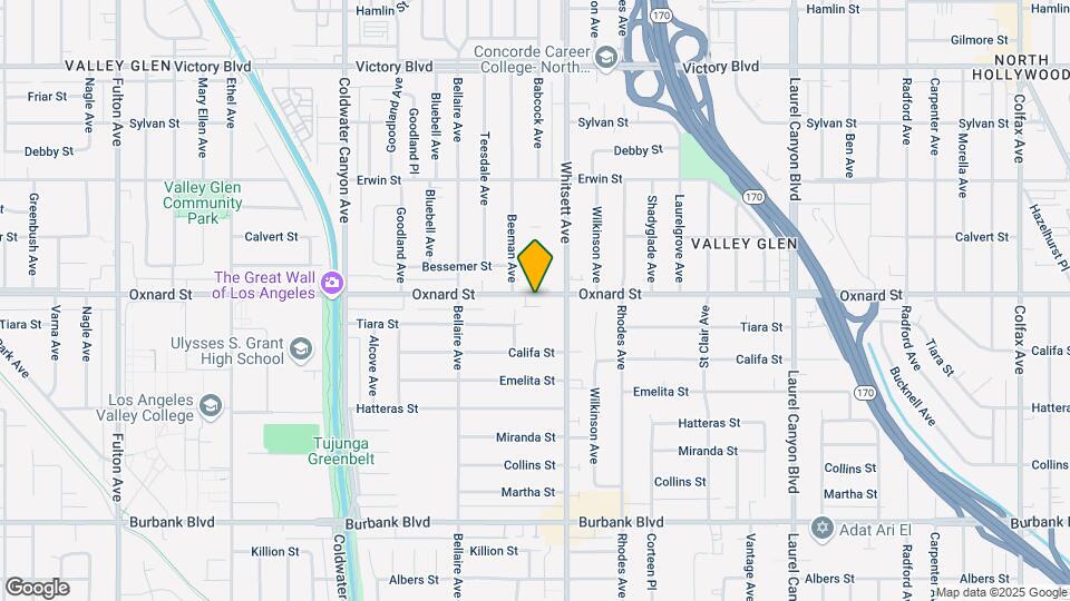 12534 Oxnard St Map and Location Details