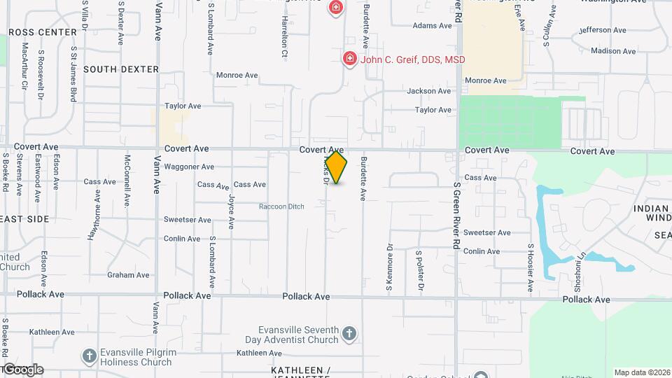 1700 Hicks Dr Map and Location Details