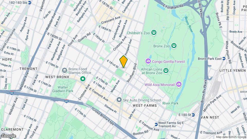 785 E 181st Map and Location Details
