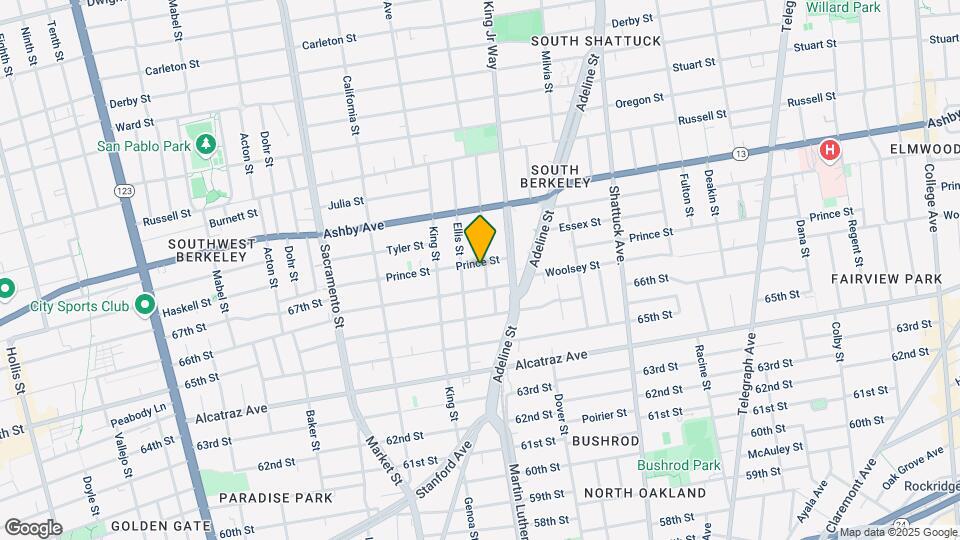 1818 Prince St Map and Location Details