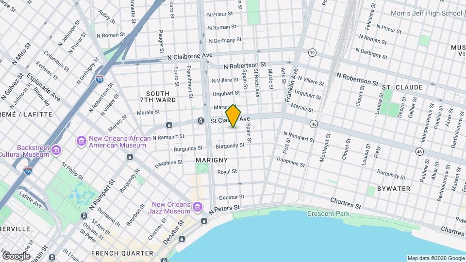 2335 N Rampart St, Unit #2 Map and Location Details