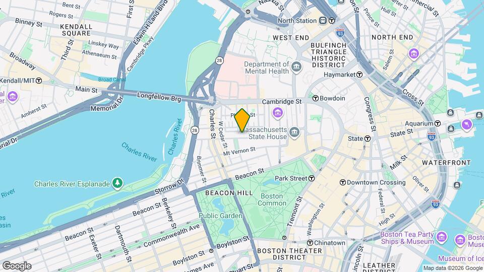 73 Pinckney St Map and Location Details