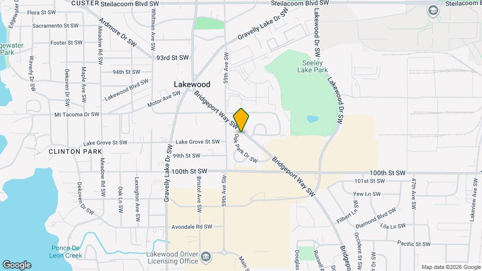 9640 Bridgeport Way SW Map and Location Details