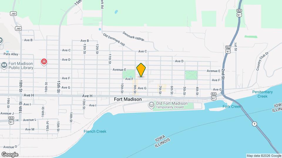 820 Avenue F Mapa y Detalles de la Ubicación