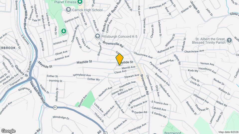 114 Merritt Ave Map and Location Details