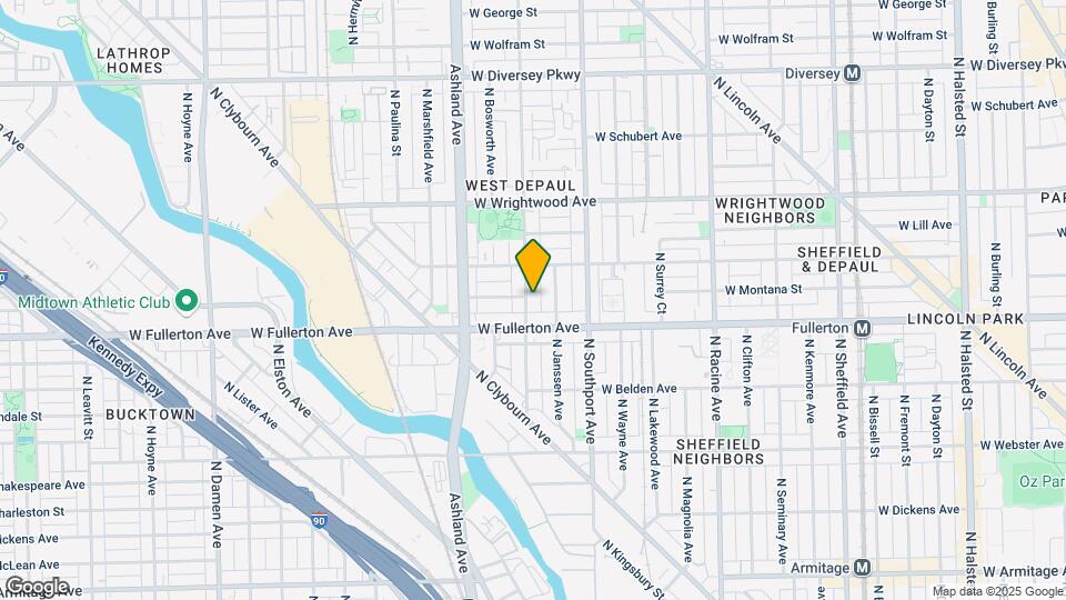2425 N Greenview Ave Mapa y Detalles de la Ubicación