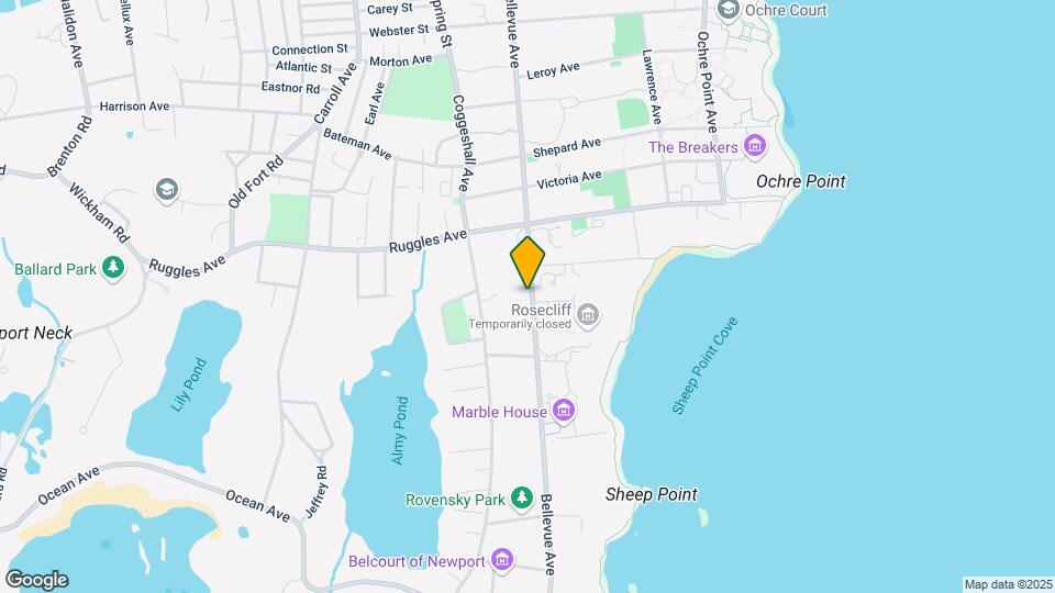 553 Bellevue Ave Map and Location Details