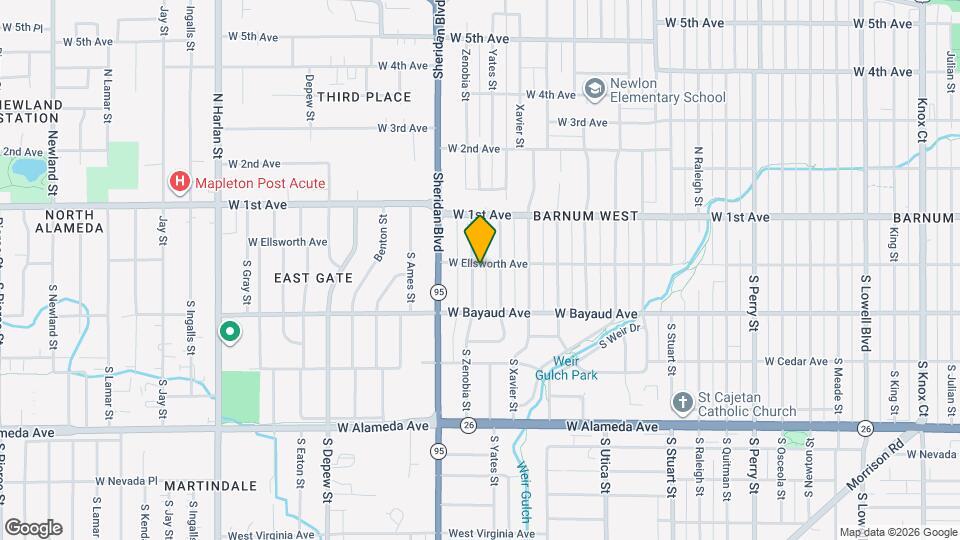 8 S Zenobia St, Unit Zen Apt Map and Location Details