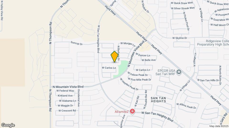 3677 W Santa Cruz Ave Map and Location Details