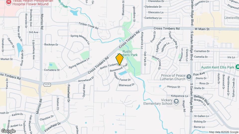 1308 Rosewood Trail Map and Location Details