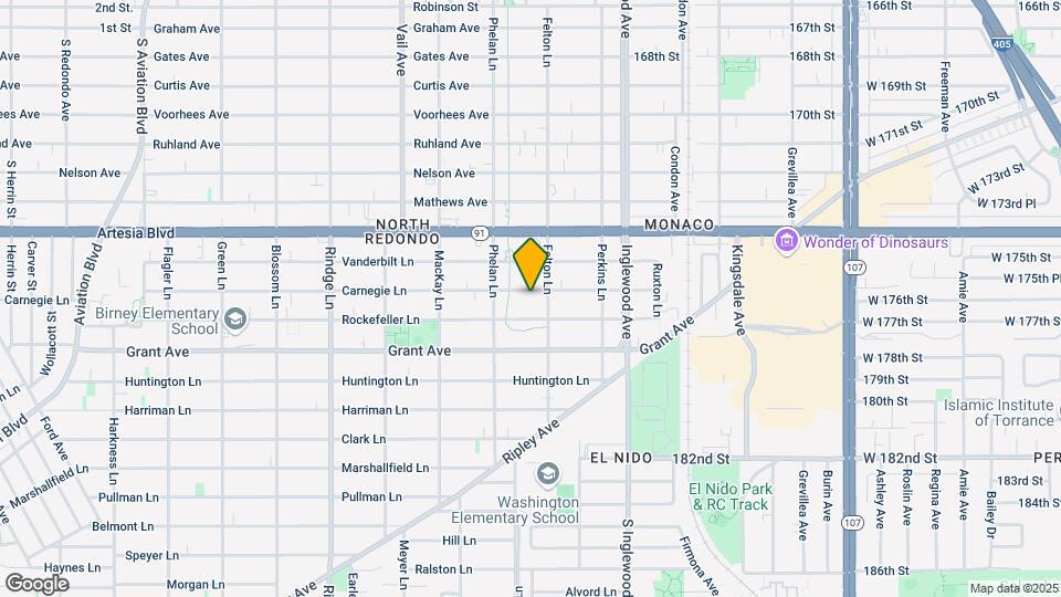 2516 Carnegie Ln Mapa y Detalles de la Ubicación