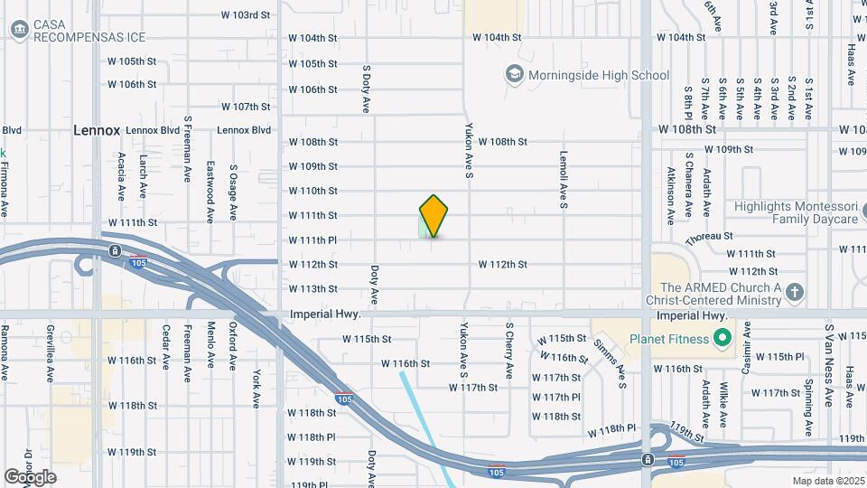 3650 W 111th Pl Map and Location Details