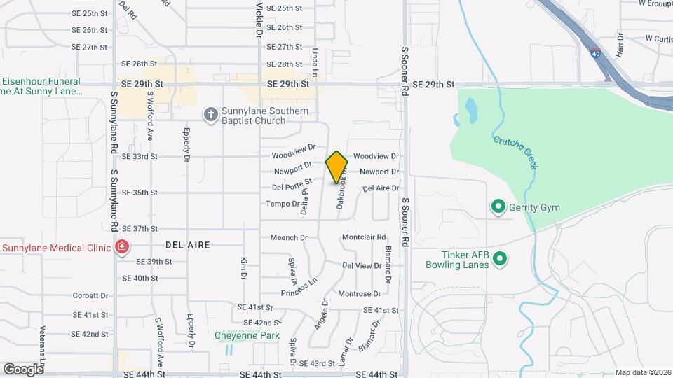 3301 Oakbrook Dr Map and Location Details