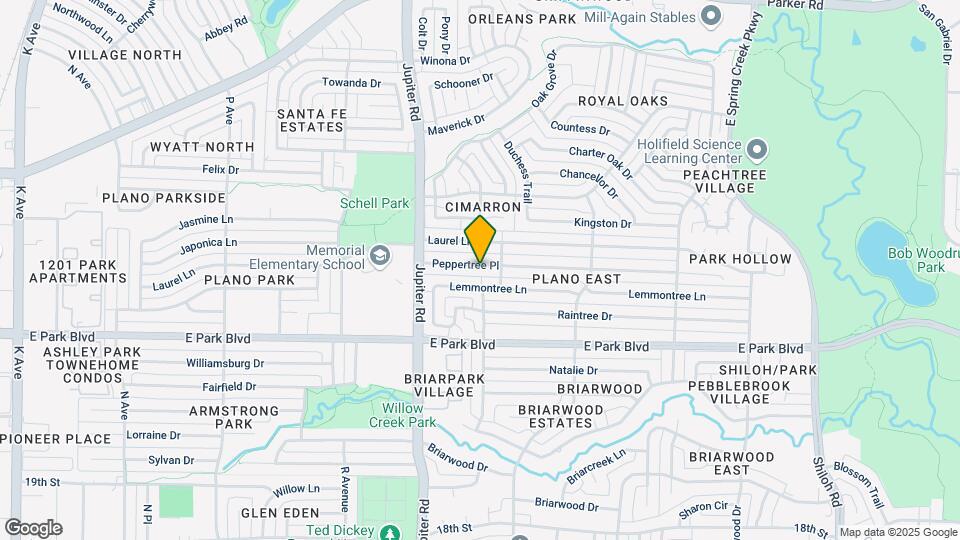 2512 Peppertree Pl Map and Location Details