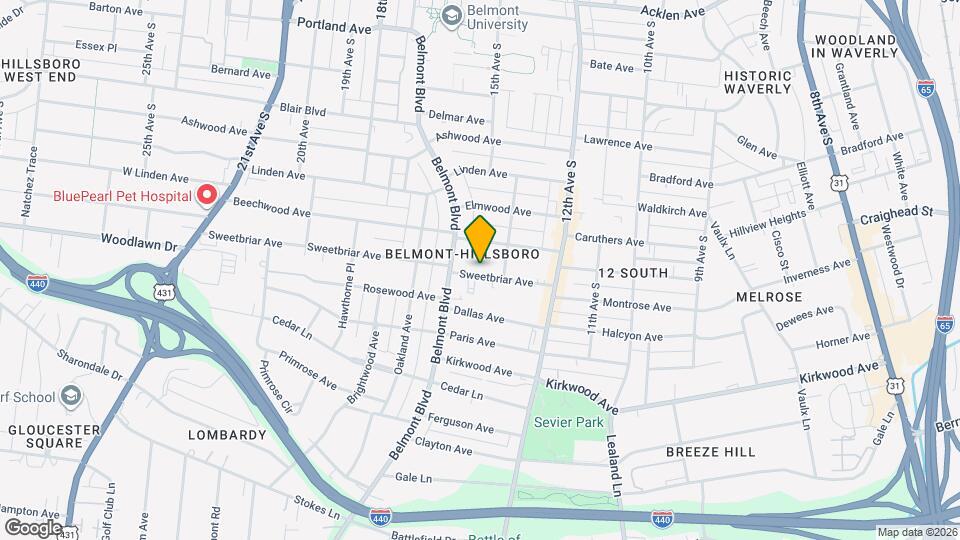 1514 Sweetbriar Ave Map and Location Details