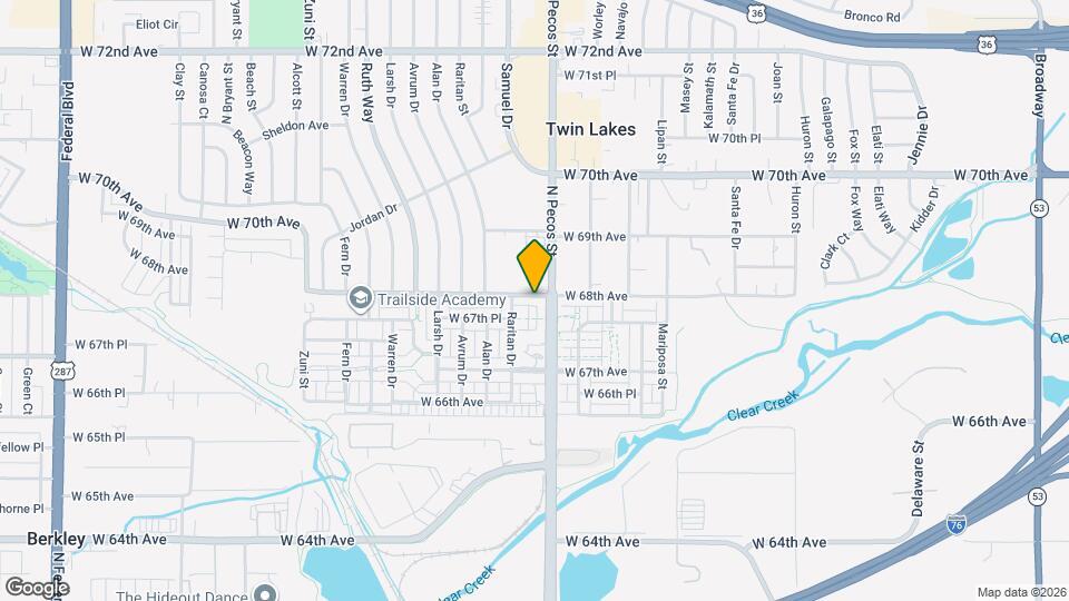 1681 West 67th Cir Map and Location Details