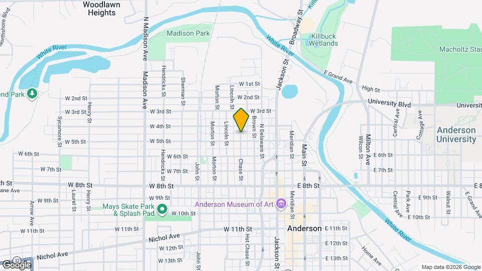 422 Chase St Map and Location Details