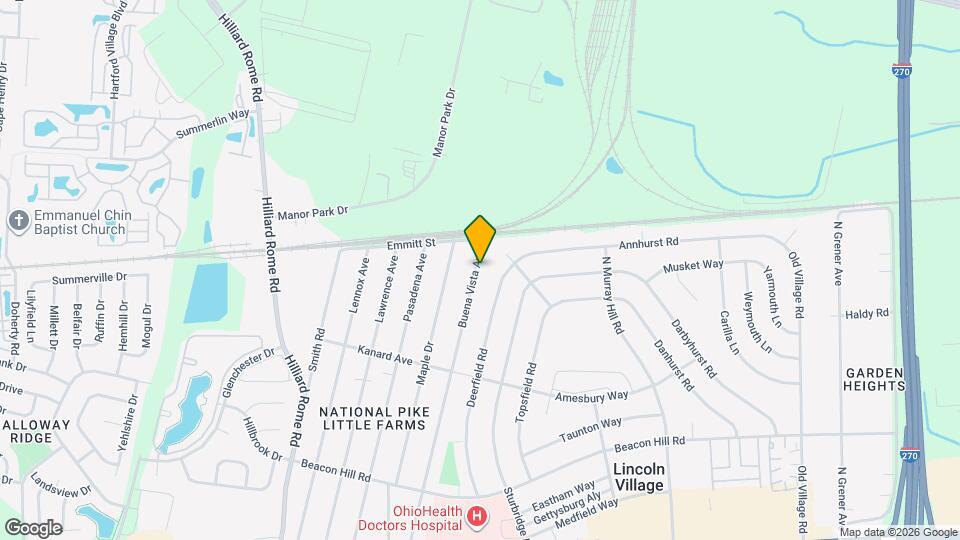 472 Buena Vista Ave Map and Location Details