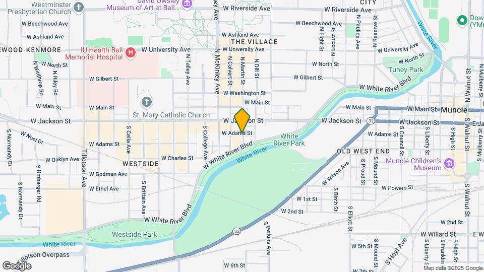 1701 W Adams St Map and Location Details