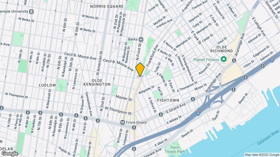 1600 Frankford Ave Mapa y Detalles de la Ubicación