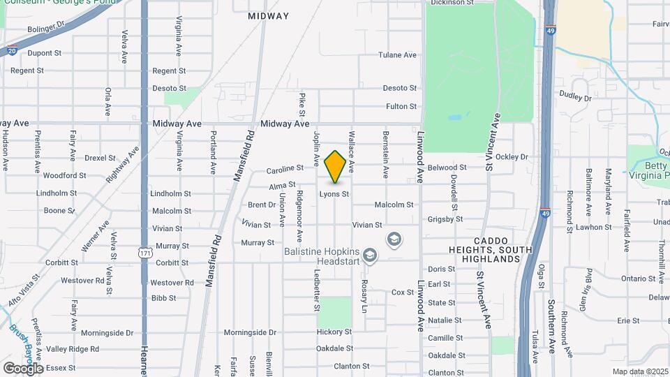 1830 Lyons St Map and Location Details