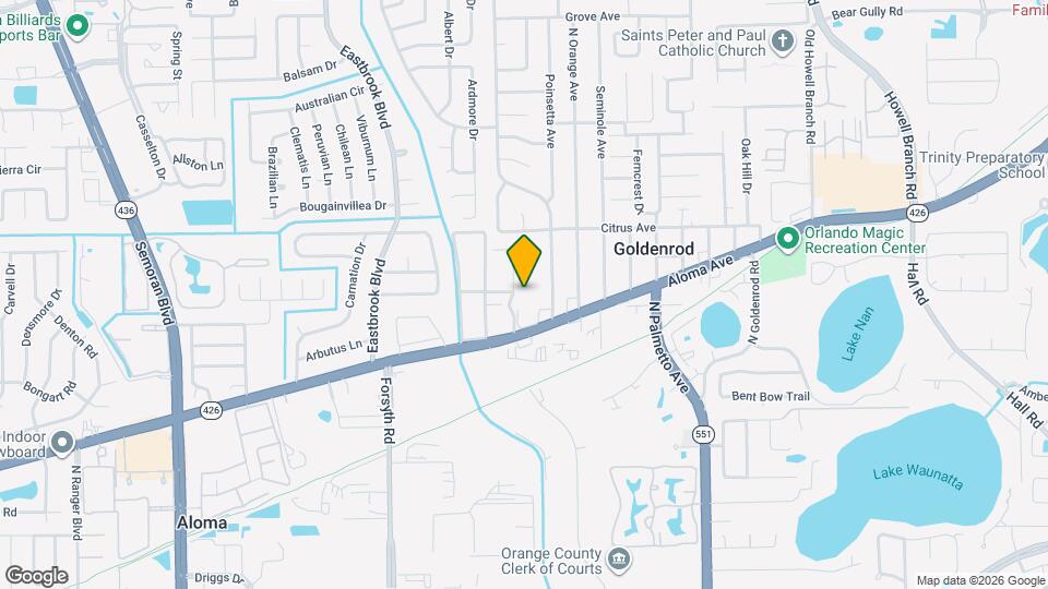 4818 Tangerine Ave Map and Location Details