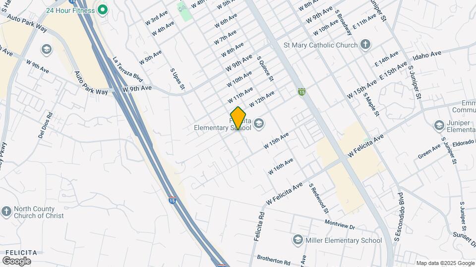 1309 S Tulip St Map and Location Details