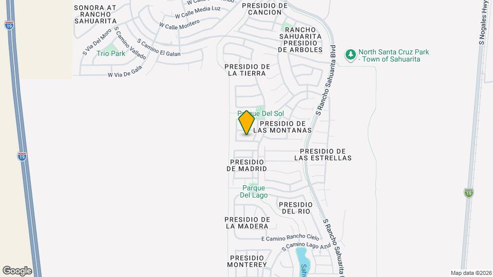 68 W Camino Presidio Quemado Map and Location Details