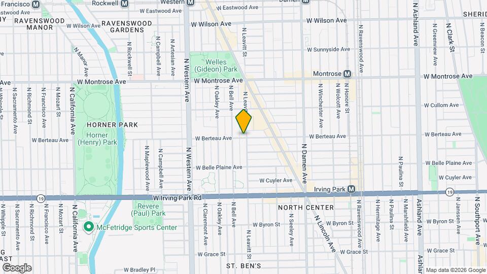 2204 W Berteau Ave Map and Location Details