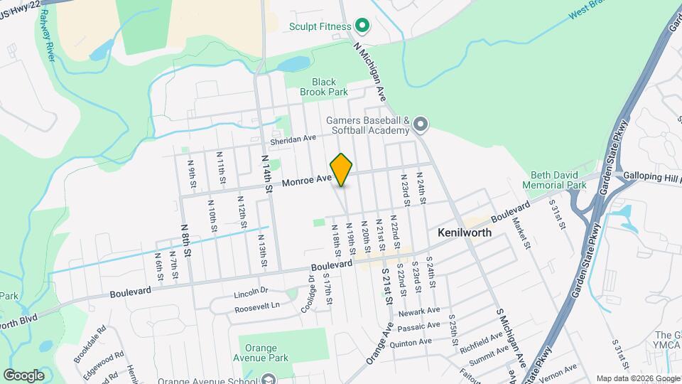 126 N 19th St, Unit # 2 Map and Location Details