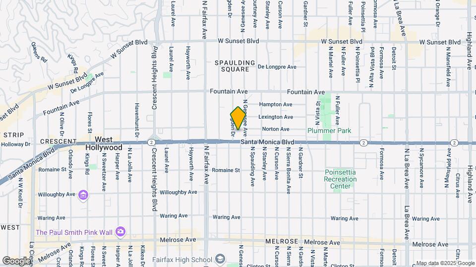 1118 N Ogden Dr Map and Location Details