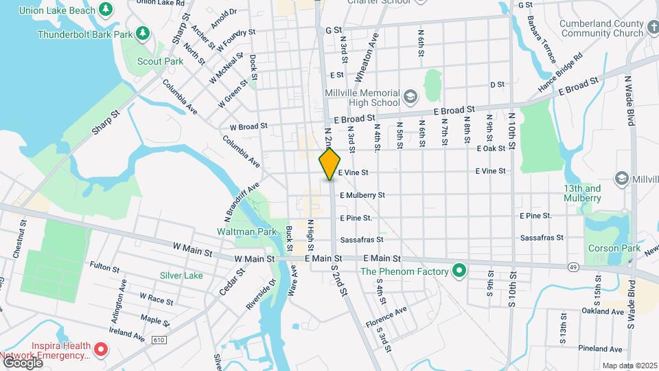 314 N 2nd St Map and Location Details