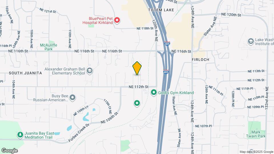 11722 NE 112th St Map and Location Details