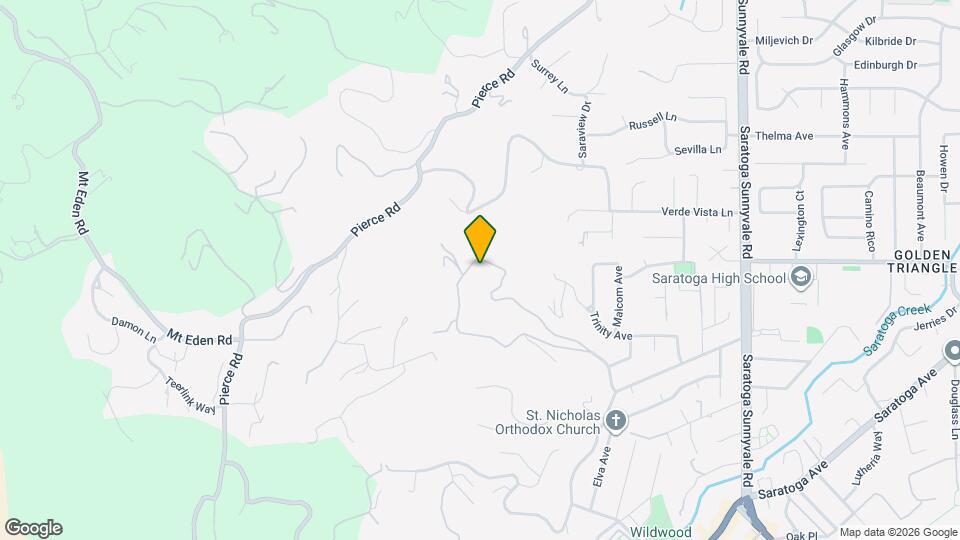 21224 Saratoga Hills Rd Mapa y Detalles de la Ubicación