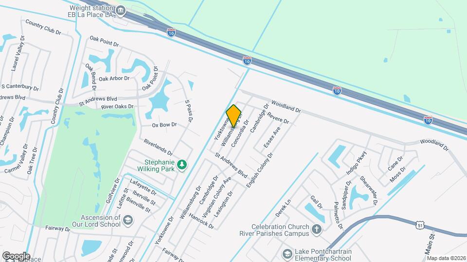 2820 Williamsburg Dr Mapa y Detalles de la Ubicación