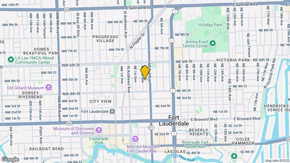 452 NE 2nd Ave Map and Location Details