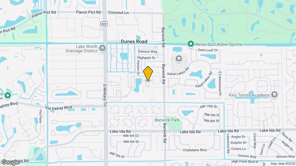 1445 E Bexley Park Dr Map and Location Details