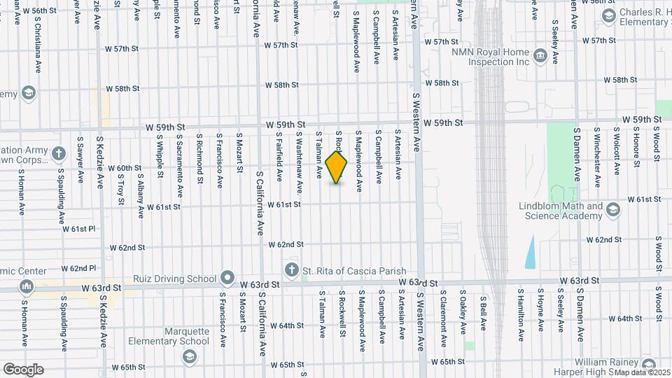 6040 S Rockwell St Mapa y Detalles de la Ubicación