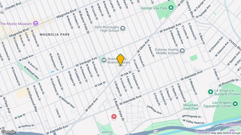 2213 W Olive Ave Mapa y Detalles de la Ubicación