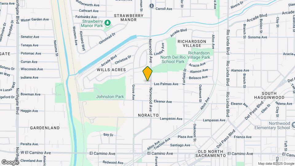 381 Las Palmas Ave Map and Location Details