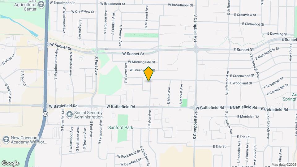 2839 S Dayton Ave Map and Location Details